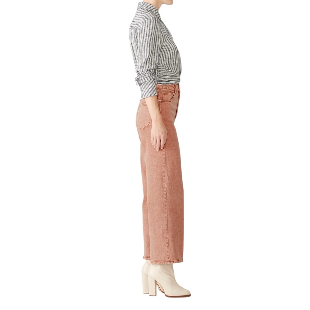 Free People Wales Jeans terracotta wide leg crop 31 x
26” button fly denim - Picture 4 of 13